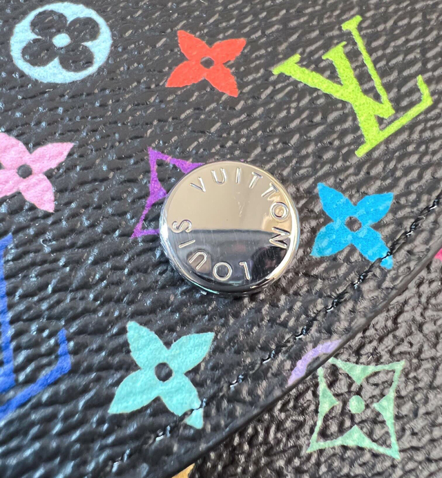 【Louis Vuitton】ルイヴィトン スーパーコピー LV × TM ポルトモネ･ロザリ ブラック（M13399）