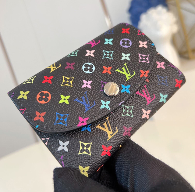 【Louis Vuitton】ルイヴィトン スーパーコピー LV × TM ポルトモネ･ロザリ ブラック（M13399）