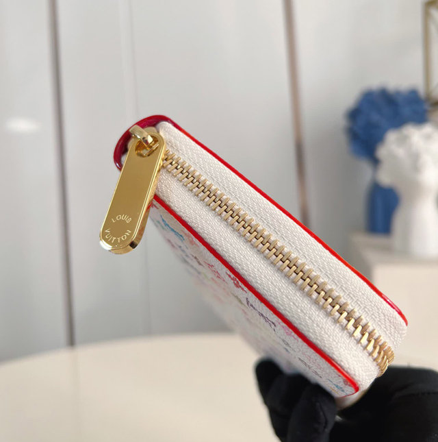 【Louis Vuitton】ルイヴィトン スーパーコピー LV × TM ジッピー･ウォレット ホワイト（M13922）