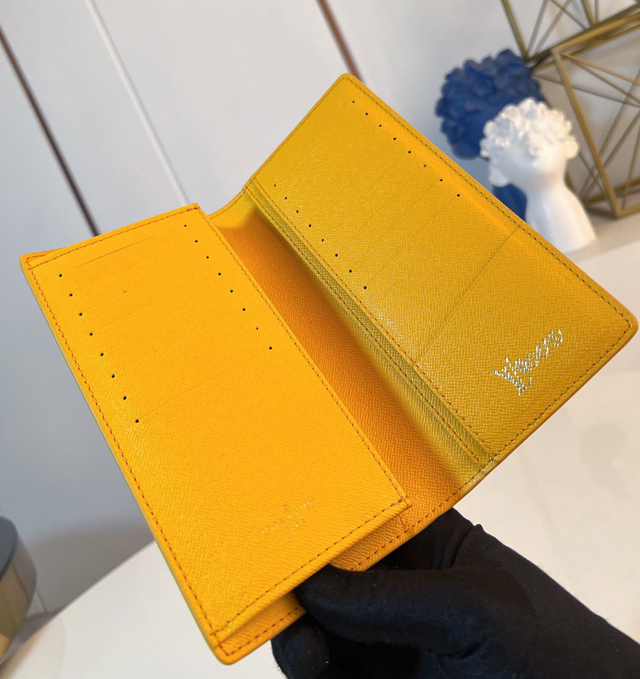 【Louis Vuitton】ルイヴィトン スーパーコピー ポルトフォイユ・ブラザ NM イエロー（M12656）