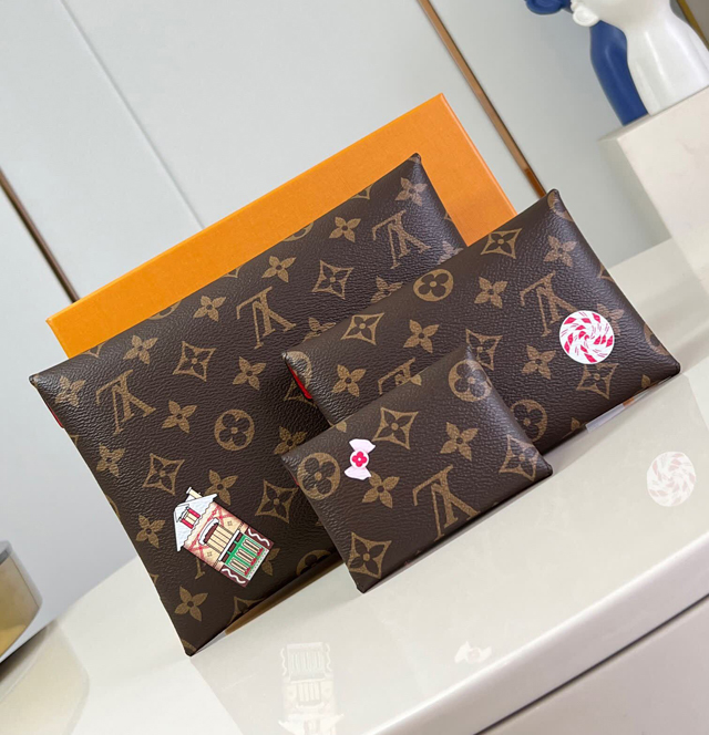 【Louis Vuitton】ルイヴィトン スーパーコピー ポシェット・キリガミ モノグラム / キャンディ レッド（M12203）