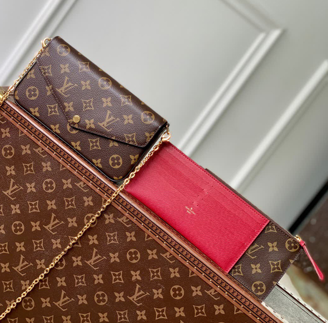 【Louis Vuitton】ルイヴィトン スーパーコピー ポシェット･フェリシー フューシャ（M81896）