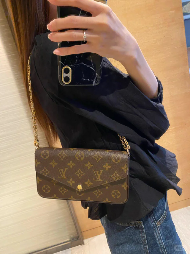 【Louis Vuitton】ルイヴィトン スーパーコピー ポシェット･フェリシー フューシャ（M81896）