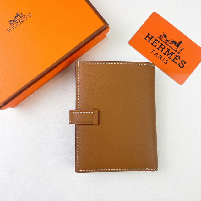 【HERMES】エルメス スーパーコピー ニュー・Hパッサン ショートウォレット ブラウン（H085779CK37）