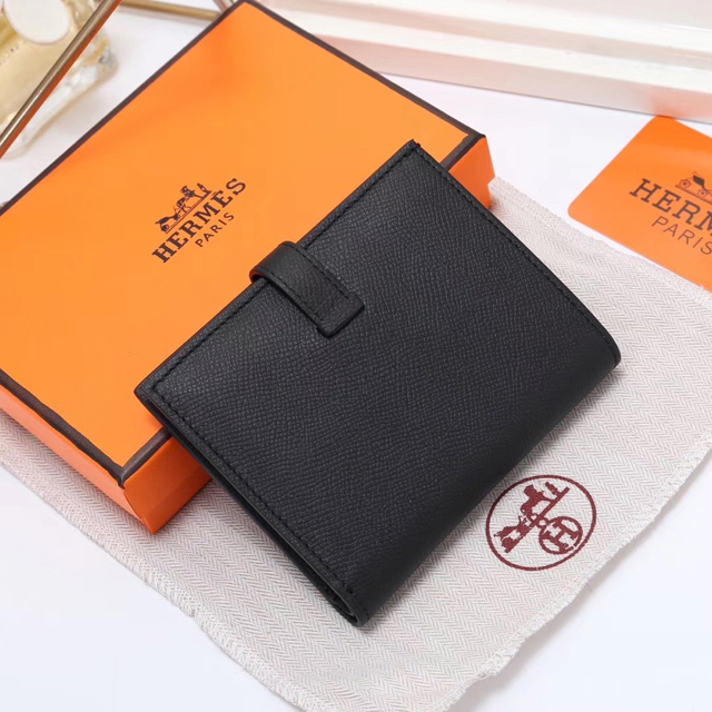 【HERMES】エルメス スーパーコピー ベアン ショートウォレット ノワール（H039790CK89）