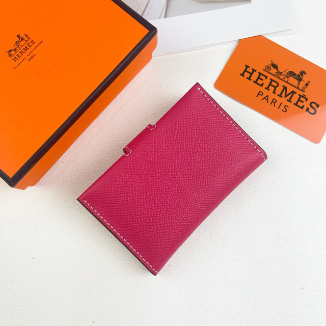 【HERMES】エルメス スーパーコピー R.M.S カードホルダー ツツジパウダー（H084335CKAN）