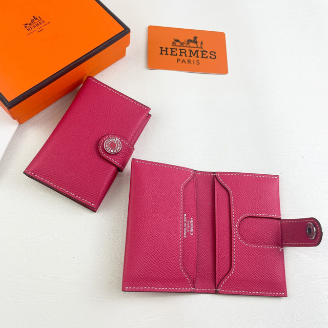 【HERMES】エルメス スーパーコピー R.M.S カードホルダー ツツジパウダー（H084335CKAN）