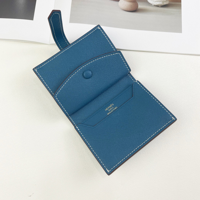 【HERMES】エルメス スーパーコピー ベアンミニウォレット ダークブルー（H080166CKS4）