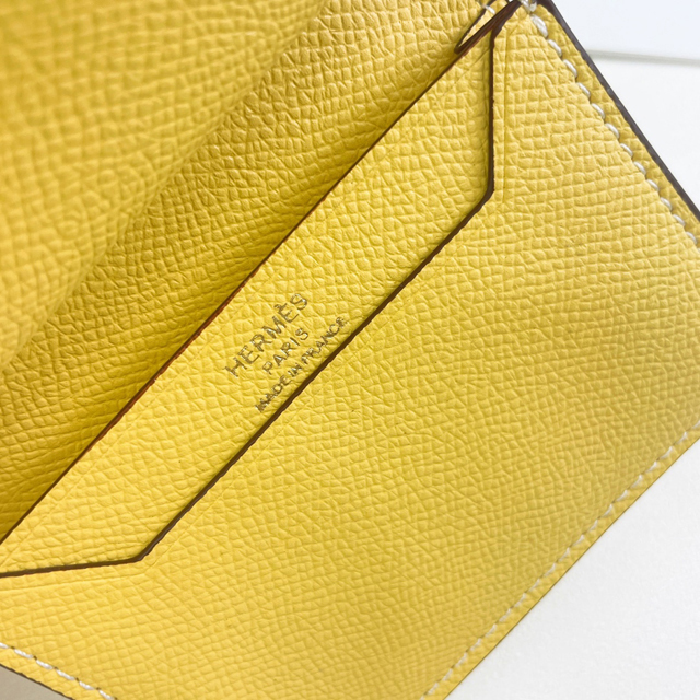 【HERMES】エルメス スーパーコピー ベアンミニウォレット リモンチェッロ（H039795CK0Y）
