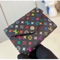 【Louis Vuitton】ルイヴィトン スーパーコピー LV × TM ポルトフォイユ･ヴィクトリーヌ ブラック（M14163）