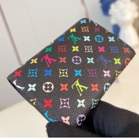 【Louis Vuitton】ルイヴィトン スーパーコピー LV × TM ポルトモネ･ロザリ ブラック（M13399）