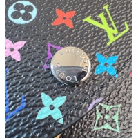 【Louis Vuitton】ルイヴィトン スーパーコピー LV × TM ポルトモネ･ロザリ ブラック（M13399）