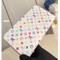 【Louis Vuitton】ルイヴィトン スーパーコピー LV × TM ジッピー･ウォレット ホワイト（M13922）