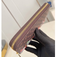 【Louis Vuitton】ルイヴィトン スーパーコピー LV × TM ジッピー･ウォレット ブラウン（M14162）