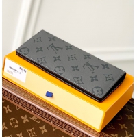 【Louis Vuitton】ルイヴィトン スーパーコピー パーソナライズ可能 ポルトフォイユ･ブラザ ブラック（M61697）