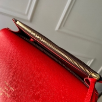 【Louis Vuitton】ルイヴィトン スーパーコピー ポルトフォイユ・エミリー Emile ダミエ・エベヌ ルージュ（N63544）