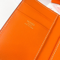 【HERMES】エルメス スーパーコピー ベアンウォレット オレンジ（H082876CK0X）
