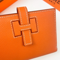 【HERMES】エルメス スーパーコピー ニュー・Hパッサン ショートウォレット オレンジ（H085779CK93）