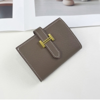 【HERMES】エルメス スーパーコピー ベアンミニウォレット エトゥープ（H039796CC18）