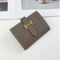 【HERMES】エルメス スーパーコピー ベアンミニウォレット エトゥープ（H039796CC18）
