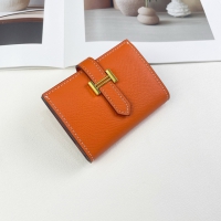 【HERMES】エルメス スーパーコピー ベアンミニウォレット オレンジ（H039796CC93）
