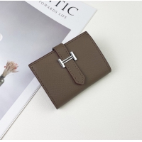 【HERMES】エルメス スーパーコピー ベアンミニウォレット エトゥープ（H039796CK18）