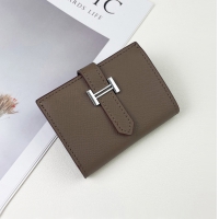 【HERMES】エルメス スーパーコピー ベアンミニウォレット エトゥープ（H039796CK18）