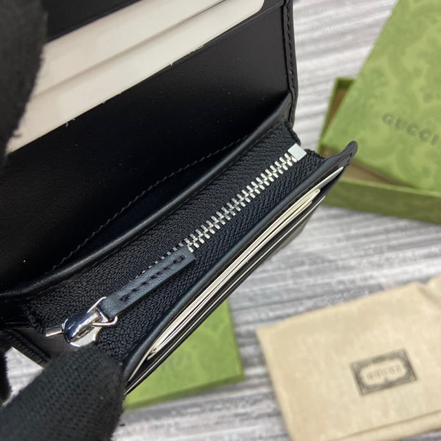 【GUCCI】グッチ 790055 GG マーモント カードケース ウォレット ブラック