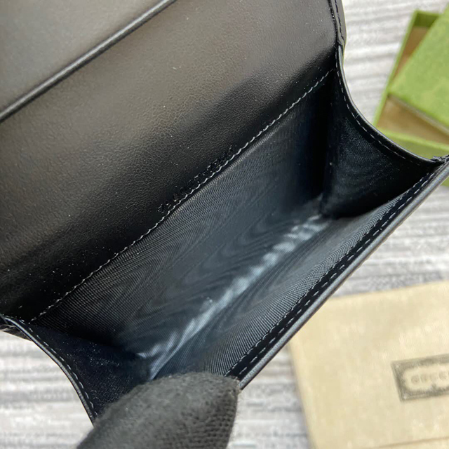 【GUCCI】グッチ 790067 ダブルG カードケース（名刺入れ）ブラック