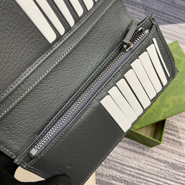 【GUCCI】グッチ 791746〔オフィディア〕ロングウォレット グレー