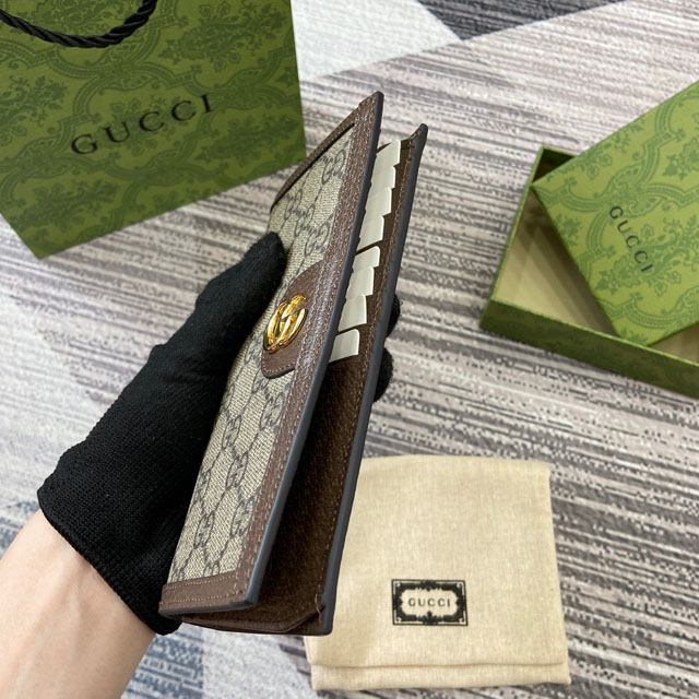【GUCCI】グッチ 791746〔オフィディア〕ロングウォレット ブラウン 