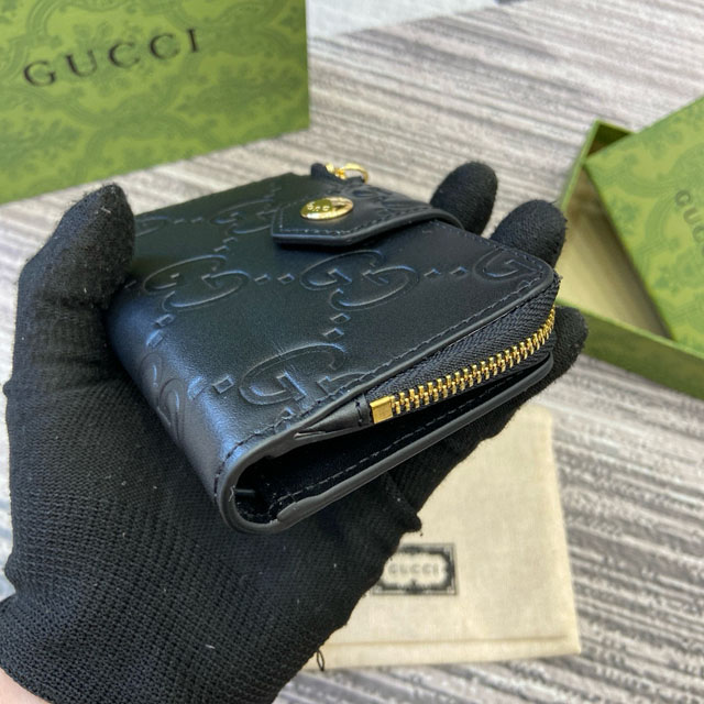 【GUCCI】グッチ 790131 GGミディアムウォレット ブラック