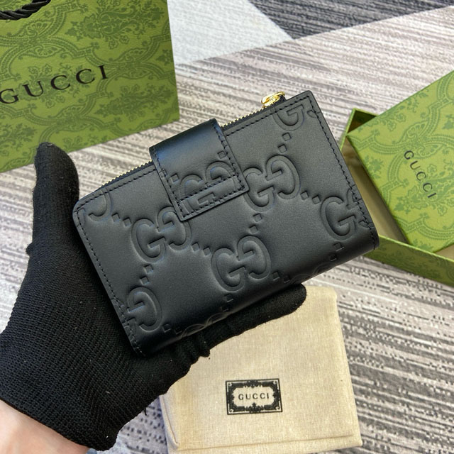 【GUCCI】グッチ 790131 GGミディアムウォレット ブラック