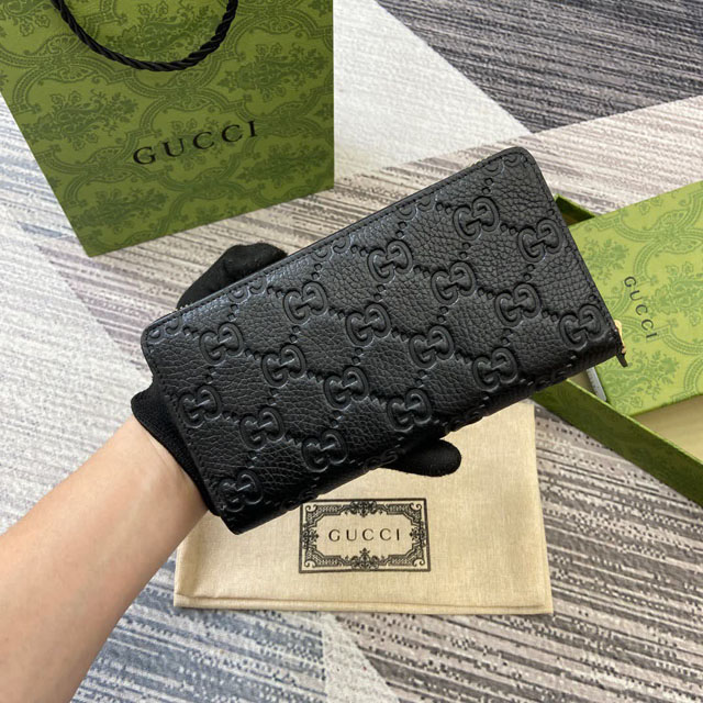 【GUCCI】グッチ 779786 ラウンドファスナー ウォレット ブラック