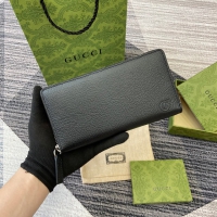 【GUCCI】グッチ 800180 ダブルG ジップアラウンドウォレット ブラック