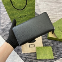 【GUCCI】グッチ 800180 ダブルG ジップアラウンドウォレット ブラック