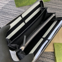 【GUCCI】グッチ 800180 ダブルG ジップアラウンドウォレット ブラック