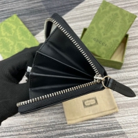 【GUCCI】グッチ 790057 ダブルG ジップアラウンドウォレット ブラック