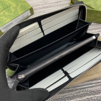 【GUCCI】グッチ 790057 ダブルG ジップアラウンドウォレット ブラック