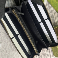 【GUCCI】グッチ 739499 バンブー付き ジップアラウンドウォレット ブラック