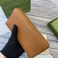 【GUCCI】グッチ 739499 バンブー付き ジップアラウンドウォレット ブラウン 