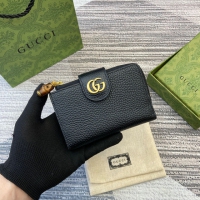 【GUCCI】グッチ 739498 ダブルG ミディアム ウォレット ブラック 