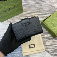 【GUCCI】グッチ 739498 ダブルG ミディアム ウォレット ブラック 