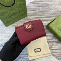 【GUCCI】グッチ 739498 ダブルG ミディアム ウォレット ロッソ アンコーラ
