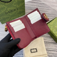 【GUCCI】グッチ 739498 ダブルG ミディアム ウォレット ロッソ アンコーラ