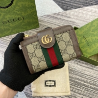 【GUCCI】グッチ 725662〔オフィディア〕カードケース ウォレット ベージュ＆ブラウン