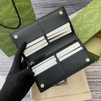 【GUCCI】グッチ 821802〔GGエンブレム〕コンチネンタルウォレット ベージュ＆ブラック