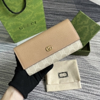 【GUCCI】グッチ 456116 ダブルG バイカラー コンチネンタルウォレット ベージュ＆ホワイト