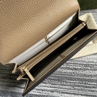 【GUCCI】グッチ 456116 ダブルG バイカラー コンチネンタルウォレット ベージュ＆ホワイト