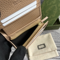 【GUCCI】グッチ 658610 ダブルG ミニウォレット ベージュ＆ホワイト